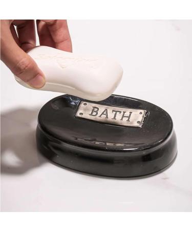 Bathroom soap dispenser handwash dispenser bottle/Ceramic Bathroom Accessories Sets Complete Accesorios Para Ba o Stylish Apartment Decor Aesthetic For Your Modern Restroom-blue-5 set (Color : Bl 5 set Black - Buy Online on GoSupps.com