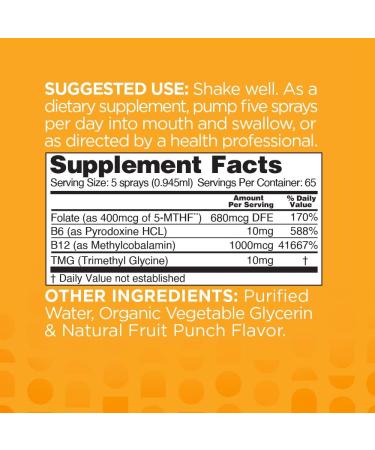 Pure Vegan Bx3 Liquid Vitamin B Spray - Essential B6, B9, B12 - 2 FL Ounce - Buy Online on GoSupps.com