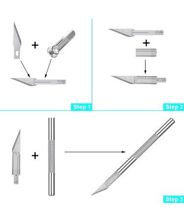 Stainless Steel French Nail Cutter Set with 5 Spare Blades for Acrylic Nails - Manicure Edge Trimmer Tool for Perfect Smile Line, Easy French Tip Cutting - Buy Online on GoSupps.com