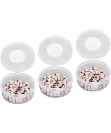 Nail Sanding Bands Dead Skin Removal Multiple Sizes Smoothing Nail Art Sanding Bands with Storage Box for Manicure (Pink) - Buy Online on GoSupps.com