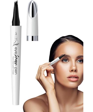 3D Microblading Eyebrow Pencil Waterproof Eyebrow Pencil With 4 Tips Precision Eyebrow Pencil Eye Brow Contouring For Long Lasting Definition Black - Buy Online on GoSupps.com