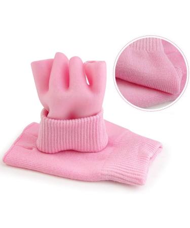 SUPVOX Finger Touch Screen Gloves Gel Heals Dry Skin and Cracked Hands Fingerless Moisturizing Gloves (Pink) - Buy Online on GoSupps.com