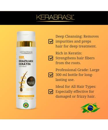 Brazilian Keratin Shampoo 300ml | Deep Repair & Strengthening | Smooth & Manageable Hair - Shop Now - Buy Online on GoSupps.com