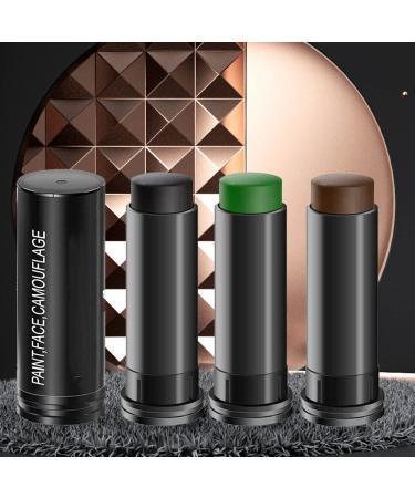 Kaely 3Pcs Eye Black Face Paint Stick for Outdoor Sports - Black, Brown & Green Camo Body Paint Kit - Halloween Party Clown Makeup Set - 3 Count - Buy Online on GoSupps.com