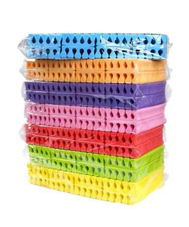 FOMIYES 100 Pairs Disposable soft toe separators silicone toe spacers foam toe stretcher Toe Separators Soft