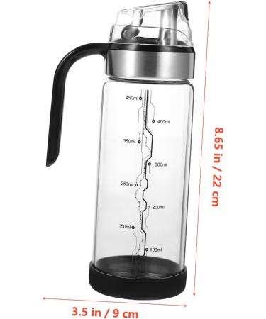 Milisten 1pc Oil Can Stainless Steel Salad Dressing Containers Oil Bottles for Kitchen Oil Glass Bottle Vinegar Dispenser Bottle Household Oil Pot Olive Oil Anti-leakage Plastic 22X7CM Black - Buy Online on GoSupps.com