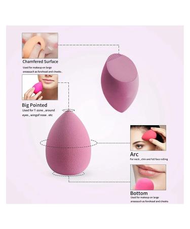 SBTRKT 8pcs Makeup Sponge Blenders - Soft Cosmetic Puff for Flawless Foundation - Beauty Tools & Accessories - Buy Online on GoSupps.com