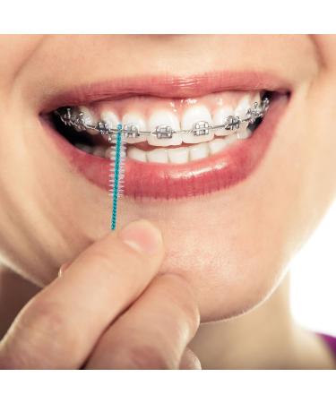 Interdental Brush Teeth Soft Dental Picks - 60 Pieces for Effective Tooth Cleaning | Premium Interdental Brushes & Floss Refills - Buy Online on GoSupps.com