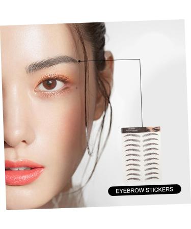 Beavorty 36 Sheets Waterproof Eyebrow Stickers False Eyebrows Imitation Eyebrow Make up 3d Template - Buy Online on GoSupps.com