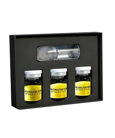 Hair Fortifying Oil - Regrowth Solution 15 ml with Micro-Needles Volumising Care for Scalp - For Women Home Travel Salon Shower