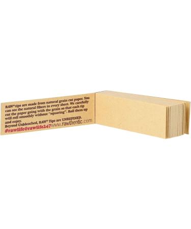 RAW Original Roll Up Tips - Full Box of 50 Packs x 50 Tips per Pack | Unrefined & Reusable - Buy Online on GoSupps.com