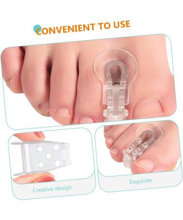 DOITOOL 32pcs Little Bunion Correction Pinky Separators Stretcher Supplies - Relief and Correctors Salon Kit - Transparent Reusable Spacers for Pressure Relief - Buy Online on GoSupps.com