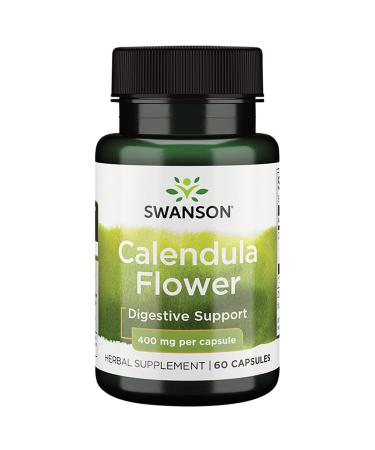 Swanson Full Spectrum Calendula Flower (Marigold) 400 Milligrams 60 Capsules