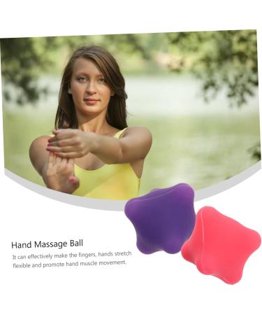 Frcolor 4-Piece Hex-Grip Myofascial Release Massage Balls - Silicone Hand Muscle Squeezer & Trigger Point Self-Massage Stress Balls (Medium 2 Colors) - Buy Online on GoSupps.com