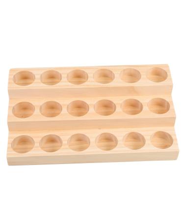 Exceart 1stk storage box for bottles with essential oils frame for essential oils Storage holder for essential oils aromatherapy bottle holder Nail polish stands wooden