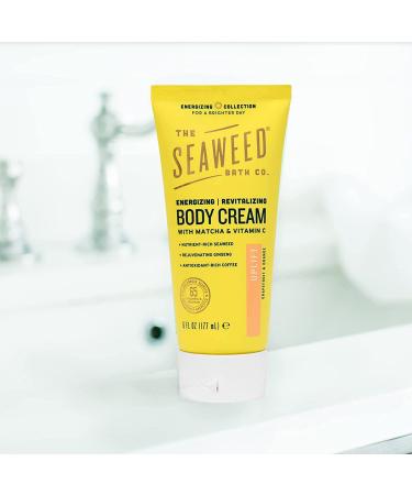 Energizing Body Cream - The Seaweed Bath Co. | Vegan Bladderwrack Seaweed, Paraben Free, Grapefruit Orange - 6 fl. oz. - Buy Online on GoSupps.com