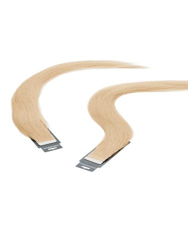 Buy Tape In Extensions 40 cm Virgin Human Hair - Set of 10 Platinum Blonde #60 | Premium Quality International Shipping - Buy Online on GoSupps.com