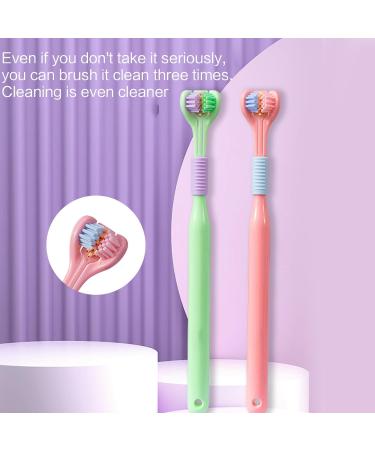 Travel Toothbrush with 3 Angled Bristles for Complete Gum Care - Soft Blue Toothbrush for Travel - Buy Online on GoSupps.com