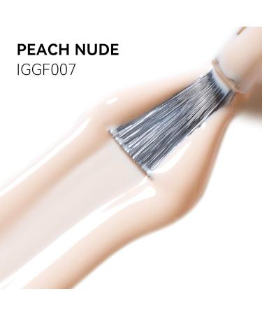 MEGIOR Nude Gel Nail Polish 15ml Peach Gel Polish High Gloss Soak Off UV LED Nail Gel Polish for Nail Art Manicure Salon DIY Home Gift for Girls Peach Nude - Buy Online on GoSupps.com