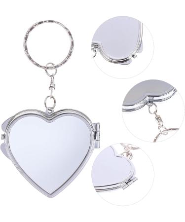 LotCow Portable Heart Shape Folding Mirror - 4Pack Compact Cosmetic Mirror with Keychain - Buy Online on GoSupps.com