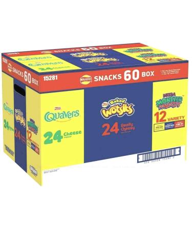 Walkers Snack Crisps Variety Chips Wotsits Quavers Monster Munch Box Pack of 60 Seller Approved by Fakespot Guard Learn More - Buy Online on GoSupps.com