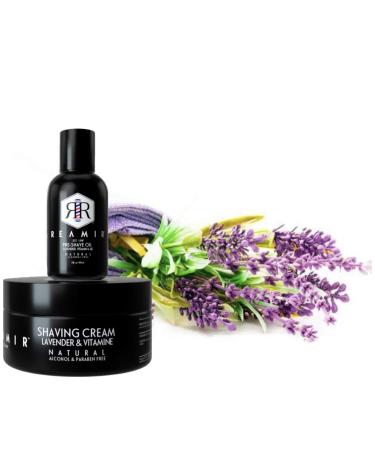 Reamir Men's Natural Shaving Kit | Pre-Shave Oil & Shaving Cream for Sensitive Skin - Buy Online on GoSupps.com