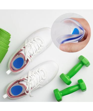 WLLHYF Gel Heel Cups - Plantar Fasciitis Inserts for Women Men - Shock Absorbing Comfort Insoles - S(10.5cm) - Buy Online on GoSupps.com