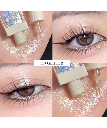 Waterproof Liquid Glitter Eyeshadow & Eyeliner Set - Fairy Iridescent Champagne Gold Sparkly Eye Makeup - Buy Online on GoSupps.com