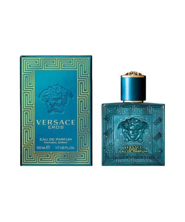 Versace Eros Eau De Parfum Spray for Men 3.4 Ounce Amber Wood - Buy Online on GoSupps.com
