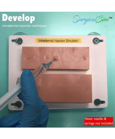 Intradermal Injection Practice Simulator Intramuscular Training IV Pad Model2022 - Buy Online on GoSupps.com