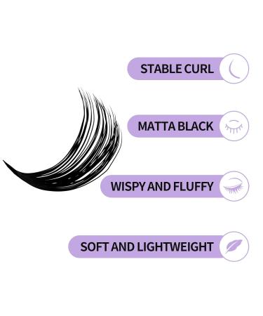 WENDY 60D+80D Cluster Lashes - DIY 3D Effect Eyelash Extensions (12-16mm) | Soft & Wispy Individual Lashes for Stunning Looks - Buy Online on GoSupps.com