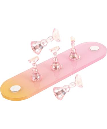 FRCOLOR 5 Sets Nail Practice Holder Decorative Nail Display Nail Stands for Nail Art Fake Nail Holder Nail Decor Fake Nails Creative Nail Stands Plastic Magnetic Storage Box - Buy Online on GoSupps.com