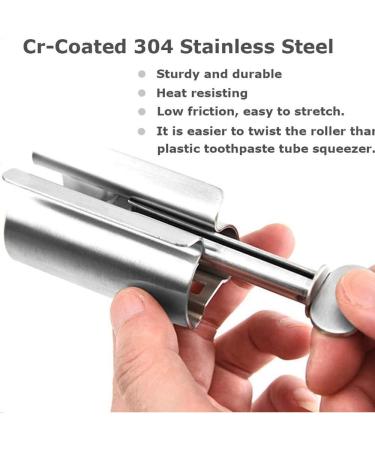 2Pcs Toothpaste Tube Squeezers Stainless Steel Toothpaste Squeezer Tube Squeezer Toothpaste Roller for Extruding Toothpaste Facial Washing Milk Tomato Sauce and Other Tubular Items - Buy Online on GoSupps.com