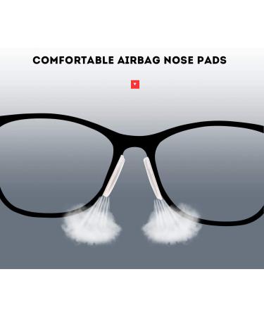 SMARTTOP 2mm Air Chamber Silicone Nose Pads - Anti-Slip Adhesive Nose Pads for Full Frame Eyeglasses - 10 Pair Pack - Buy Online on GoSupps.com