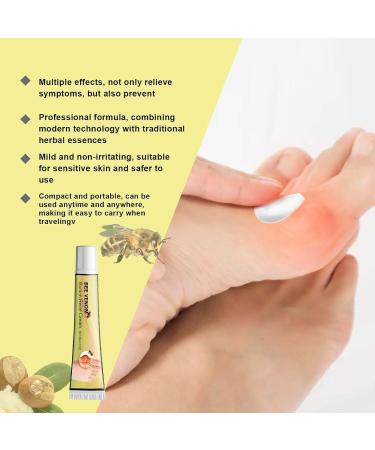 Bee Venom Bunion Relief Cream Bunion Relief Rub Bunion Relief Balm Bunion Cream Bunion Gout Cream Toe and Knee Joint Cream Healing Cream for Aching Bunions & Dry Cracked Skin(1pcs) - Buy Online on GoSupps.com