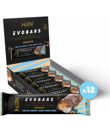  HSN HSN Evobars Protein Bars | Coco-Candy - 12 x 60g - 19g Protein Per Bar - Crunchy Texture | No Palm Oil or Sugar Added - Buy Online on GoSupps.com