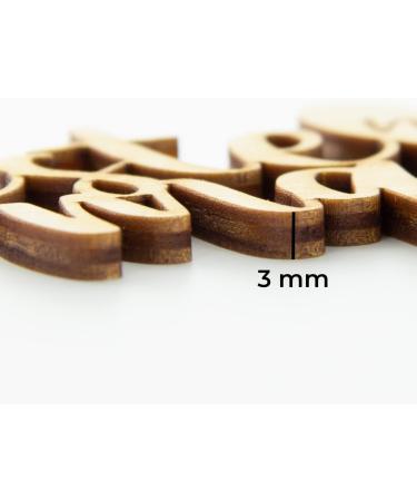 Personalized Cake Topper - Custom Natural Wood Decoration | Birch Multiplex 25 cm - Perfect for Any Celebration - Buy Online on GoSupps.com