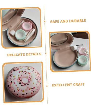 Buy Gatuida Small Plastic Contact Lens Case with Mirror - 2 Sets Makeup Lens Holder - Ideal for Travel & Storage - Buy Online on GoSupps.com