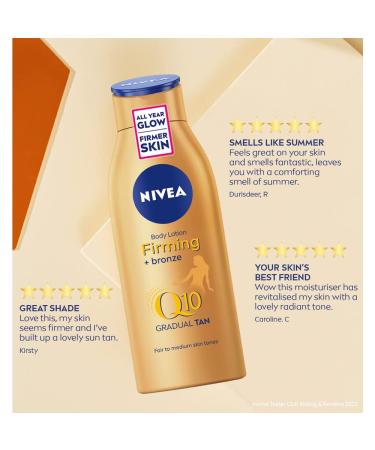 NIVEA Q10 Gradual Tan Body Moisturizer Fair to Medium 400ml - 13.5 Fl Oz - Buy Online on GoSupps.com