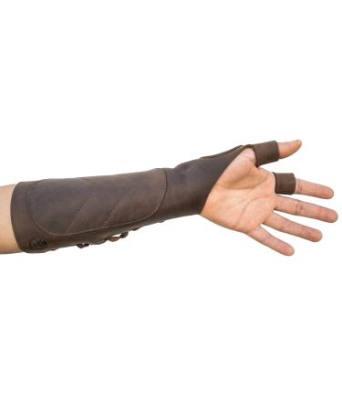 Valhalla Gear, Forearm Guard for Archeries Handmade from Full Grain Leather - Bourbon Brown