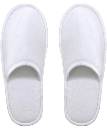 Jomix Unisex Washable Terry Hotel Slippers - 2 Pairs of Rustchfeste Bathing Shoes (36/37 EU X-Schmal White) - Perfect for Travel & Guests - Buy Online on GoSupps.com