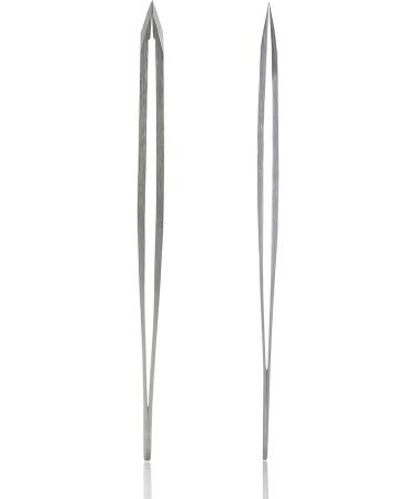 Rubis Tweezers Set - Precision Slanted & Pointed Stainless Steel Eyebrow and Splinter Tweezers for Flawless Grooming | International Shipping - Buy Online on GoSupps.com