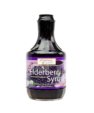 Organic Elderberry Liquid Supplement 30 oz by Elderberry Queen, Sambucus, Aronia Berry, Pure Natural Certified Organic Immune Support Herbal 30 Fl Oz (Pack of 1)