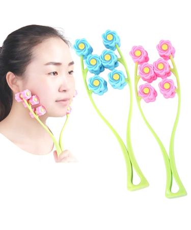 Buy Roller Massage Portable Facial Massager - Flower Shape Anti-Wrinkle Slimming Tool for Relaxation | International Shipping - Buy Online on GoSupps.com