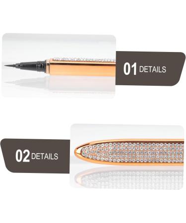 POPETPOP Lot De 3 Stylos Eye-liner Autocollants Paillettes Dor es Et Argent es Taille Standard Pour Maquillage Pr cis Des Yeux Effet L opard tincelant Pour Usage Quotidien Et Maquillage Cr atif - Buy Online on GoSupps.com