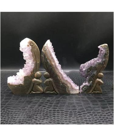 Amethyst Natural Uruguay Amethyst Crystal Cluster Butterfly Fairy Specimen 1Pc ERBDRGAZ - Buy Online on GoSupps.com