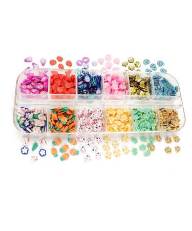 3D Flakes Manicure Easter Bunny Design Clay Slices Easter Day Eggs Polymer Nail Sequins