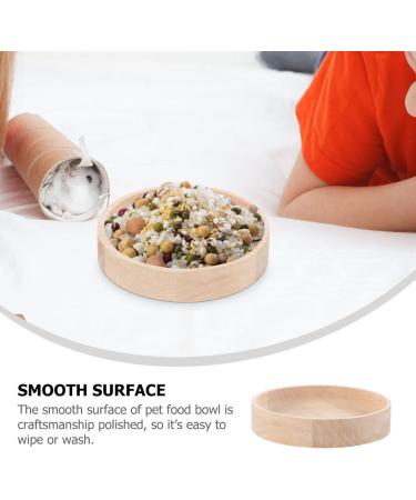POPETPOP Chick Food Rack | Hamster & Squirrel Food Bowl Holder | Wooden Multifunction Small Dish for Guinea Pig & Small Pets - Buy Online on GoSupps.com