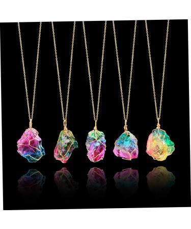 OFFSCH Womens Necklaces Chakra Healing Charm Necklace Women Stone Necklace Pendant Miss Natural Stone - Buy Online on GoSupps.com