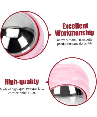 Lurrose 2 STK Massage Globe - Portable Stainless Steel Face Roller & Body Massage Device | Anti-Aging Hand Massage Tool (Various Colors) - Buy Online on GoSupps.com